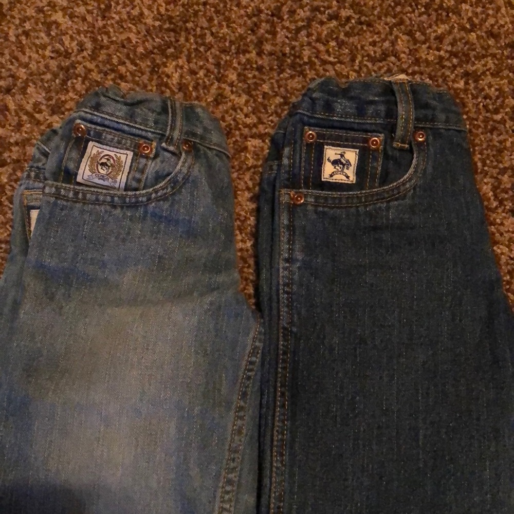 2 pairs boys Cinch jeans